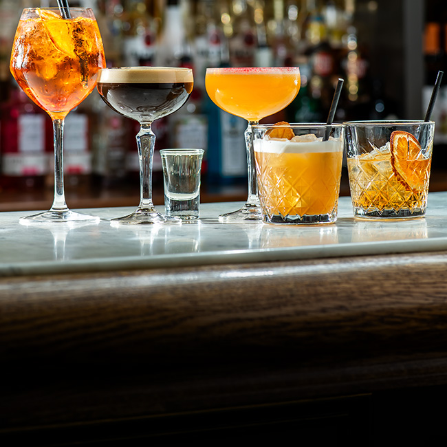 Wine & Drinks menu at The Hole in the Wall