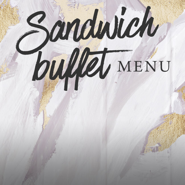 Sandwich buffet menu at The Hole in the Wall